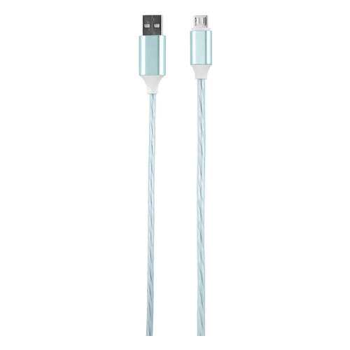 Кабель Red Line LED microUSB Blue в Связной