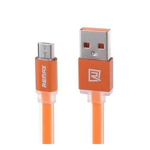 Кабель REMAX Colourful microUSB 1м Orange в Связной