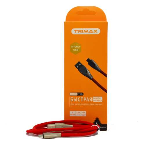 Кабель Trimax Micro-USB T1M 1m Red в Связной