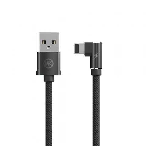 Кабель WK Yosi USB-iP Black 1m 2.4A в Связной