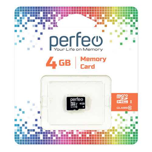 Карта памяти Perfeo microSD 4GB High-Capacity (Class 10) без адаптера в Связной