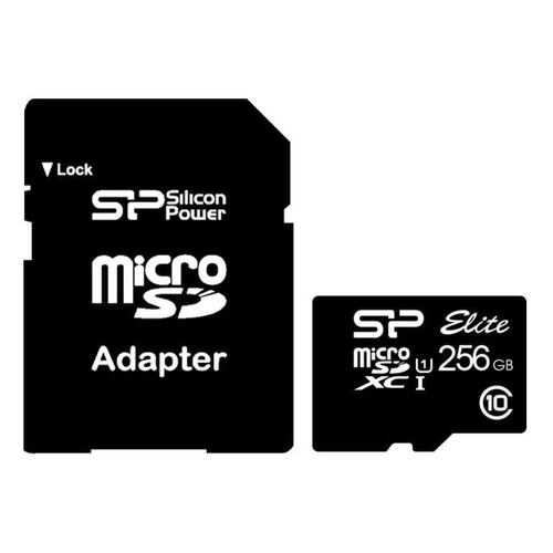 Карта памяти Silicon Power microSDXC 256Gb Class10 (SP256GBSTXBU1V10) Elite в Связной