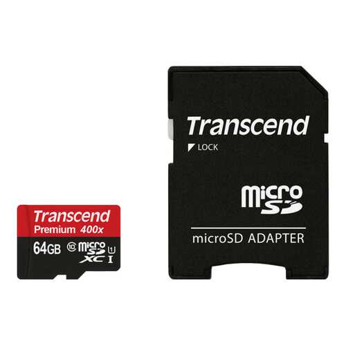 Карта памяти Transcend Micro SDXC Premium TS64GUSDU1 64GB в Связной