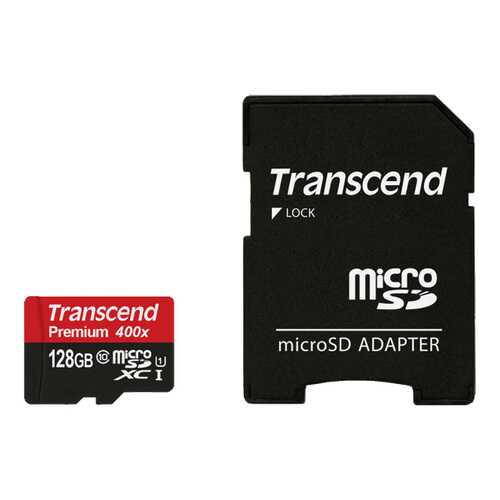 Карта памяти Transcend Micro SDXC TS128GUSDU1 128GB в Связной