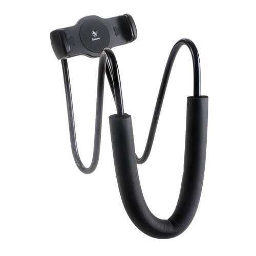 Держатель Baseus New Neck-Mounted Lazy Bracket Most of mobile devices 4-10 inch Black в Связной