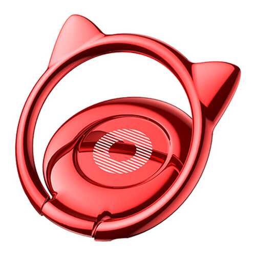 Кольцо-держатель Baseus Cat Ear Ring Bracket Red в Связной