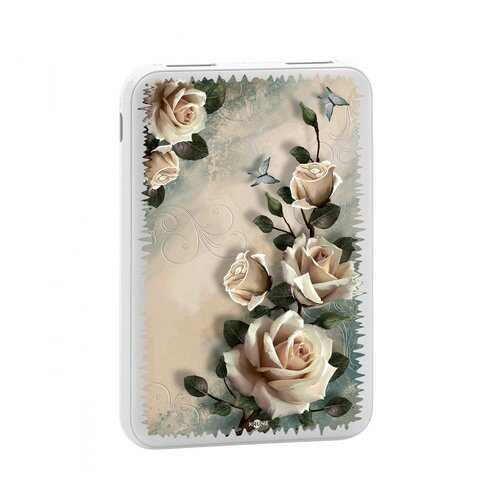 Внешний аккумулятор КRUЧЕ Power Bank 5000 mAh Print White roses в Связной