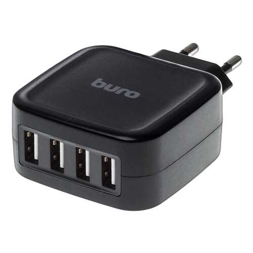 Сетевое зарядное устройство Buro TJ-286B 4 USB 5A Black в Связной