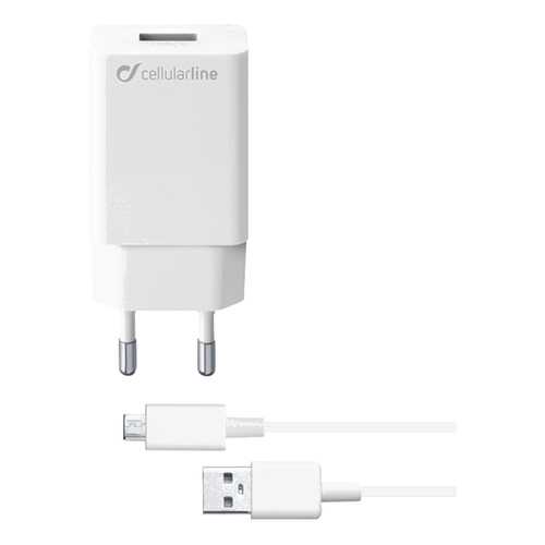 Сетевое зарядное устройство Cellular Line 10W MICRO USB SAMSUNG White в Связной