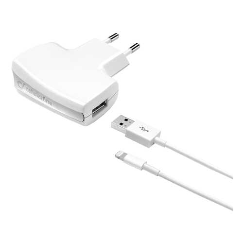 Сетевое зарядное устройство Cellular Line USB Charger Compact Kit ACHUSBMFIIPH5W 1А White в Связной