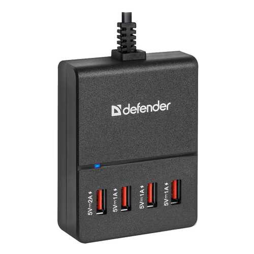 Сетевое зарядное устройство Defender UPA-40 4 USB 5А Black в Связной