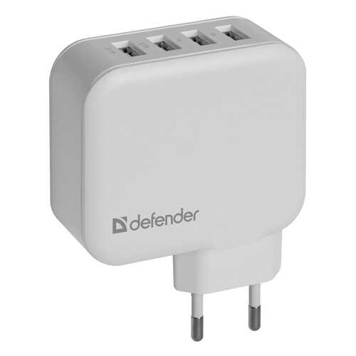 Сетевое зарядное устройство Defender UPA-60 4 USB 6,2A White в Связной