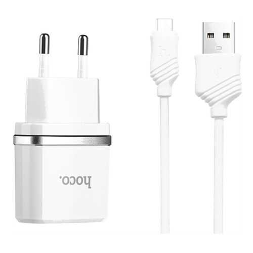 Сетевое зарядное устройство Hoco C22Am 1 USB 2,4A White в Связной