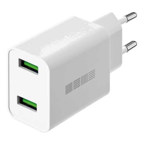 Сетевое зарядное устройство InterStep New RT:2*USB(30W) 2.4A QuickCharge3.0, Alu Silver в Связной