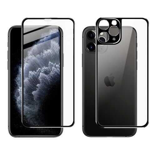 Комплект стекол 3D для iPhone 11 Pro Max, SPIP11PMFB-10-SPGR в Связной