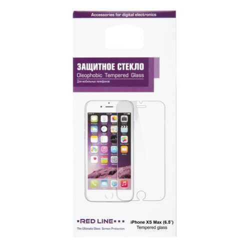 Защитное стекло для смартфона Red Line для iPhone XS Max (6.5''), tempered glass в Связной