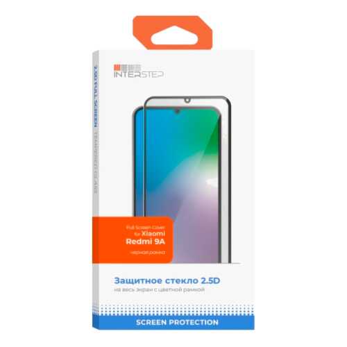 Защитное стекло InterStep для Full Screen Cover Xiaomi Redmi 9A Black в Связной