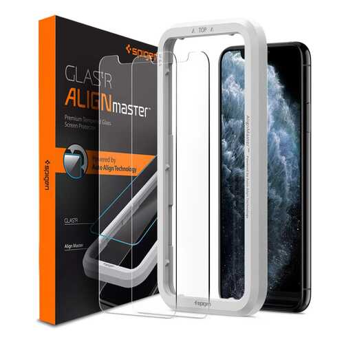 Защитное стекло Spigen Align Glas.tR 2 pack (AGL00109) для iPhone X/Xs/11 Pro (Clear) в Связной