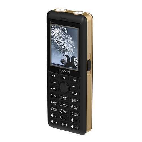 Мобильные телефоны Maxvi P20 (3 SIM) Black/Gold в Связной