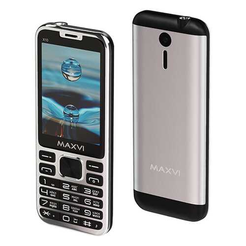 Мобильный телефон Maxvi X10 Metallic Silver в Связной