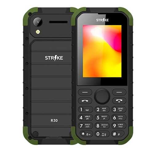 Мобильный телефон STRIKE R30 Black/Green в Связной