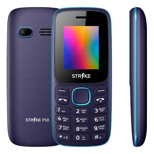 Мобильный телефон STRIKEP10 Black/Blue в Связной