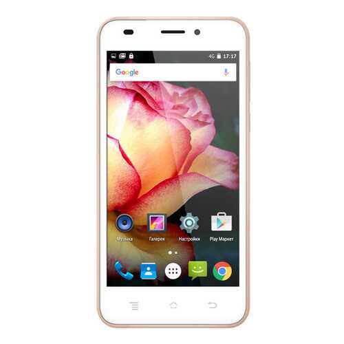 Смартфон teXet TM-5017 8Gb Pink Gold в Связной